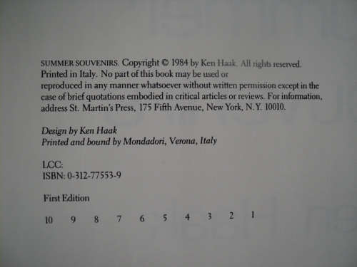 Art & Photography - Ken Haak - Summer Souvenirs (book) was