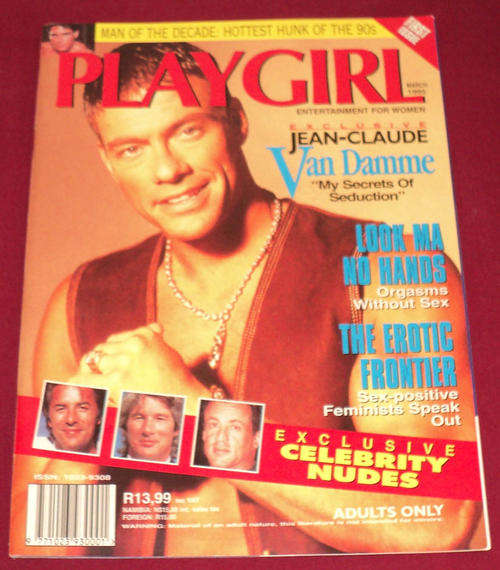 PLAYGIRL March 1995 (1st South African issue) (magazine) Jean-Claude van Damme