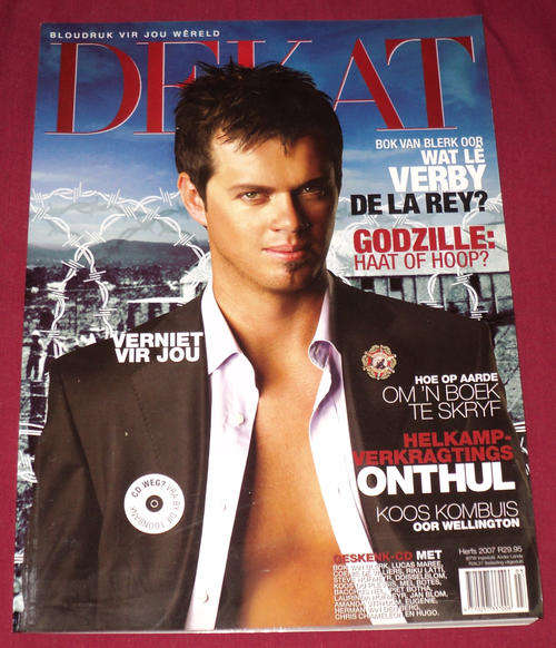De Kat (magazine) with Bok van Blerk the cover