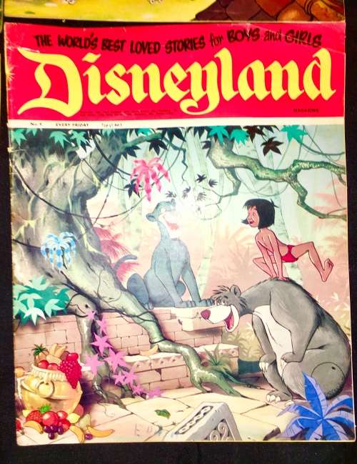 DISNEYLAND COLLECTORS X 4  NO 5,NO 7,NO 8,NO 9 1971 (WALT DISNEY PRODUCTION)VF