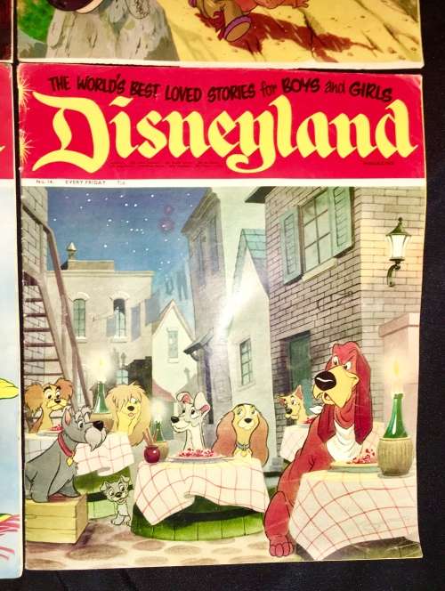 DISNEYLAND COLLECTORS X 6  NO 10,NO 11,NO 12,NO 13,NO 14,NO 15 1971 (WALT DISNEY PRODUCTION)VF