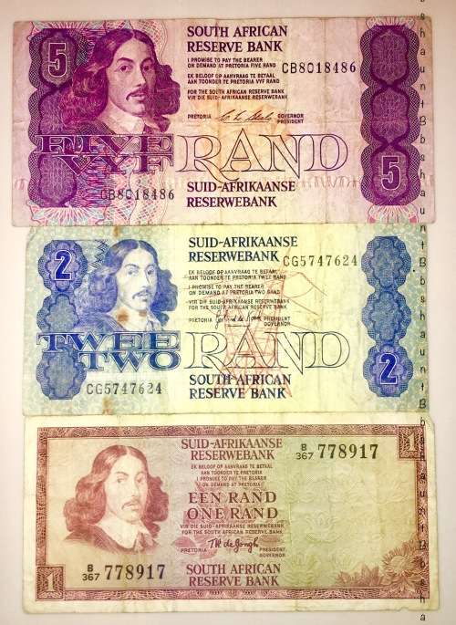 SET OF 3 X JAN VAN RIEBEECK VARIOUS GOVENORS R5- R1 [1 BID TAKES ALL]