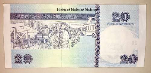 CUBA 20 PESOS CONVERTIBLES 2008 RARE