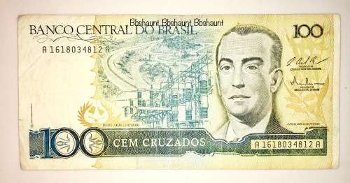 BRASIL 100 CRUZEIROS 1986 UNC