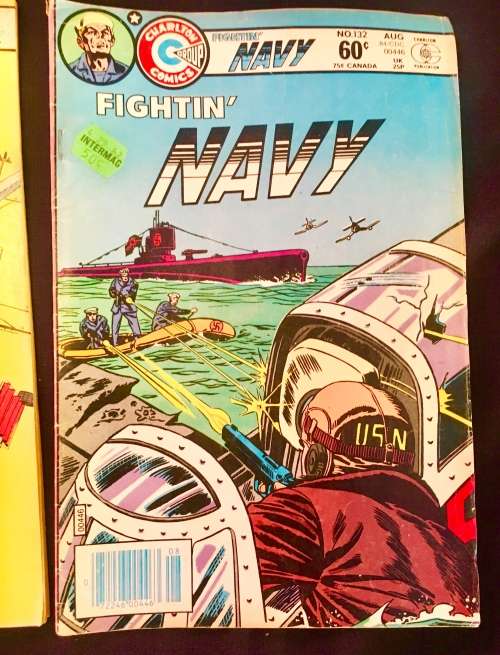 FIGHTIN NAVY X2  NO 126 and NO 132  1983-1984 (CHARLTON)VG