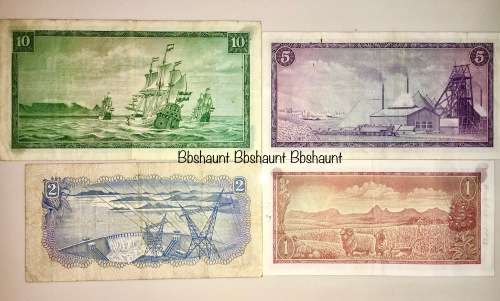 COMPLETE SET OF TW DE JONG & DECIMALS R10 -R1 1966-1973 ( 1 BID TAKES ALL)