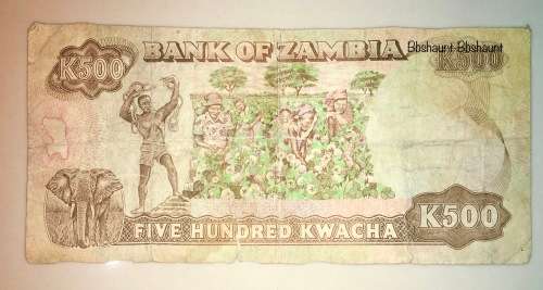 ZAMBIA 500 KWACHA 1991