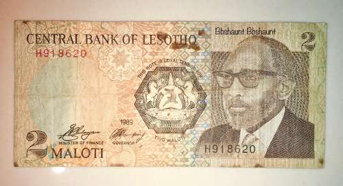 LESOTHO 2 MALOTI  1989