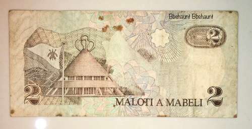 LESOTHO 2 MALOTI  1989