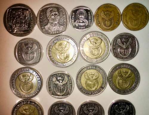 COMPLETE SET OF SOUTH AFRICAN COMMEMORATIVE COINS 1994 TO 2021,50 CENT TO R5 HIGH GRADE COINS