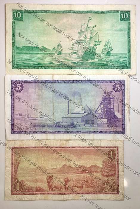 COMPLETE SET OF G.RISSIK (R10 C1),R5 & R1 SECOND ISSUE 1966 SCARCE TO FIND IN SETS(1 BID TAKES ALL)