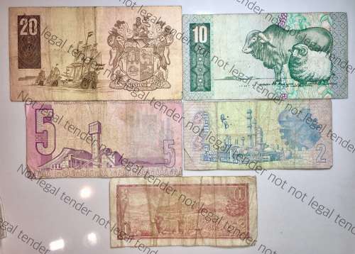 SET OF VARIOUS GOVERNORS & DECIMALS R20 TO R1  ( 1 BID TAKES ALL)