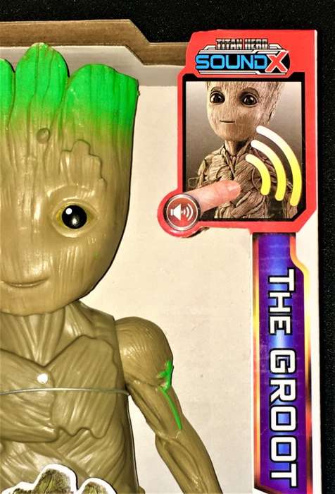 AVENGERS END GAME (THE GROOT) FIGURINE BOXED IN MINT CONDITION NEW 30CM HEIGHT WITH SOUND BUTTON