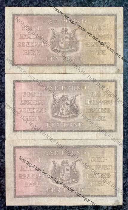 MH DE KOCK SET 1 POUND 1945 -A151, 1946 -A156 & 1947 -A178 E/A FIRST ISSUE (1 BID TAKES ALL)