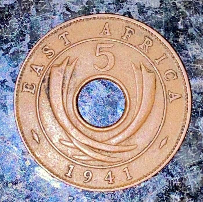 EAST AFRICA 5 CENT 1941
