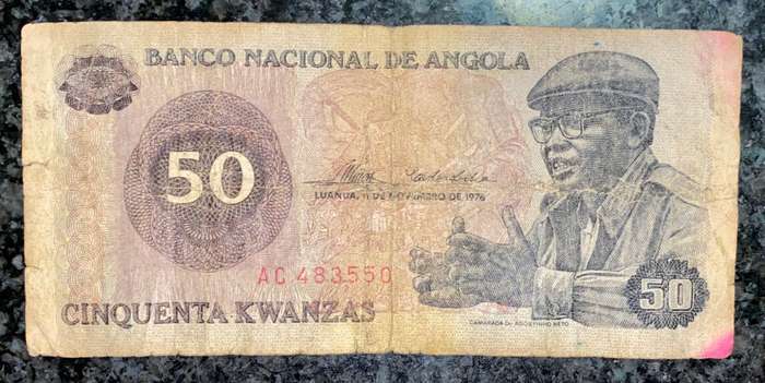 ANGOLA 50 KWACHA 1976