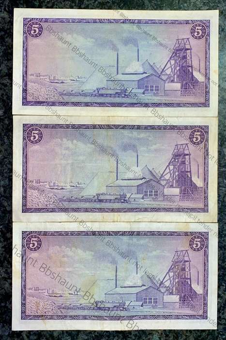 TW DE JONGH R5 THREE DIFFERENT COLOURS DARK TO LIGHT (1 BID TAKES ALL)