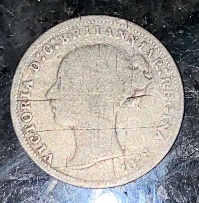 GREAT BRITAIN SILVER 3 PENCE 1877