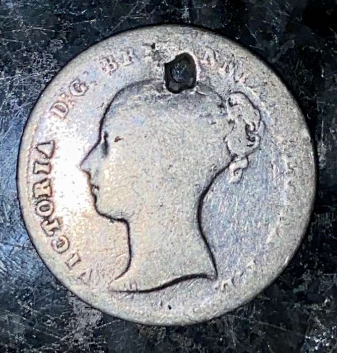 GREAT BRITAIN SILVER 4 PENCE 1846 GROAT