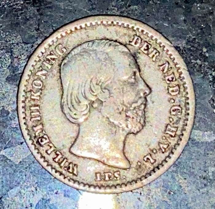 NETHERLANDS SILVER 5 CENT 1862