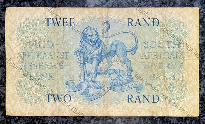 REPLACEMENT NOTE G RISSIK R2 -- Y2 -- VAN RIEBEECK WTM 1ST ISSUE 1962 E/A