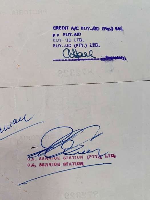 BARCLAYS BANK COLONIAL & OVERSEAS IN SEQ POUND & SHILLING 1956 STAMPED -- ST JOHNS AMBULANCE BRIGAD