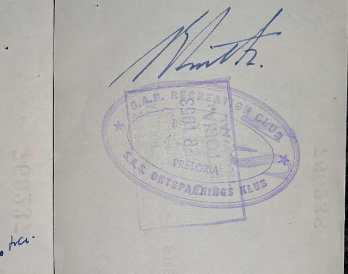 BARCLAYS BANK COLONIAL & OVERSEAS IN SEQ POUNDS 1956 CAPE HOPE 1D STAMP -- ST JOHN AMBULANCE BRIGAD