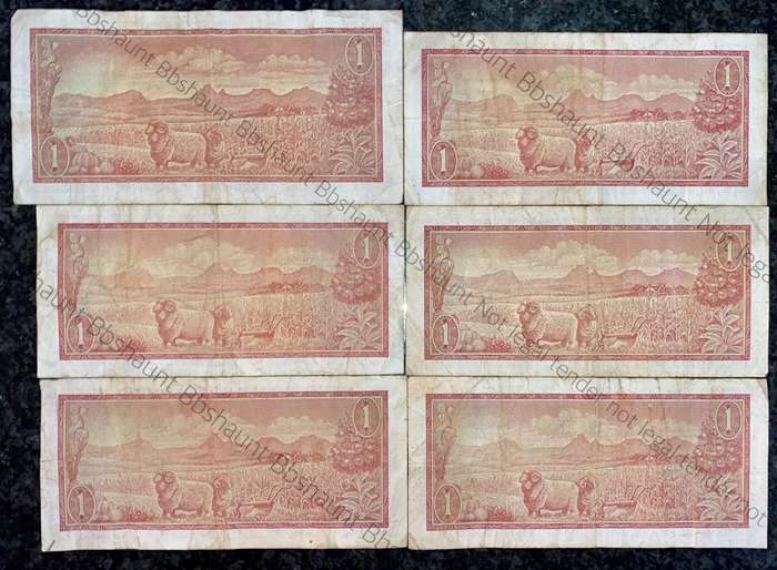 TW DE JONGH R1 - B SERIES & 1 A - SERIES( 1 BID TAKES ALL 6 NOTES)