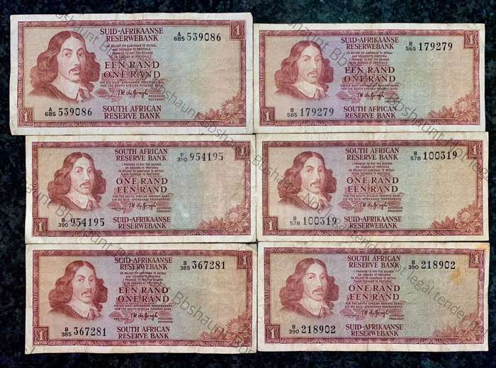 TW DE JONGH R1 - B SERIES & 1 A - SERIES( 1 BID TAKES ALL 6 NOTES)