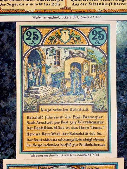 GERMANY SET - RODA 50 PFENNIG, 25 PF & 20 PFENNIG 1921 - UNC NOTGELD (EMERGENCY MONEY) - AMAZING ART