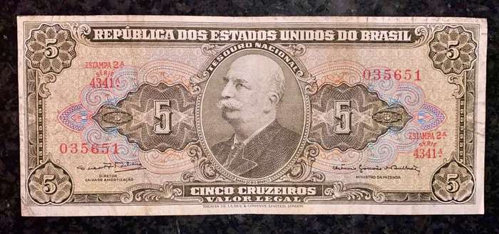 BRASIL 5 CRUZEIROS ND 1964