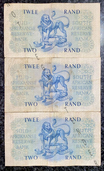 G RISSIK R2 - B121, B185 & B234 -- 1962 -- 1ST ISSUE (1 BID TAKES ALL)