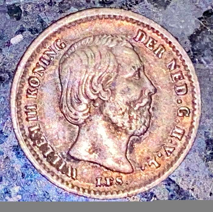 NETHERLANDS SILVER 5 CENT 1863