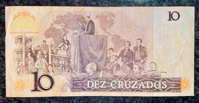 BRASIL 10 CRUZADOS A 1980s