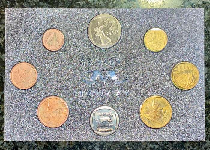 S A MINT UNCIRCULATED SET 1991 -- R2 TO 1 CENT -- SEALED FROM SA MINT