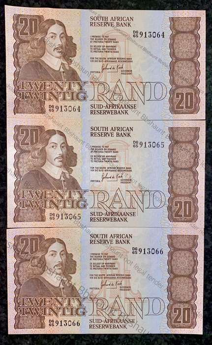 GPC DE KOCK R20 IN SEQUENCE D665 /913066-064 AUNC  3RD ISSUE 1984 E/A (1 BID TAKES ALL)