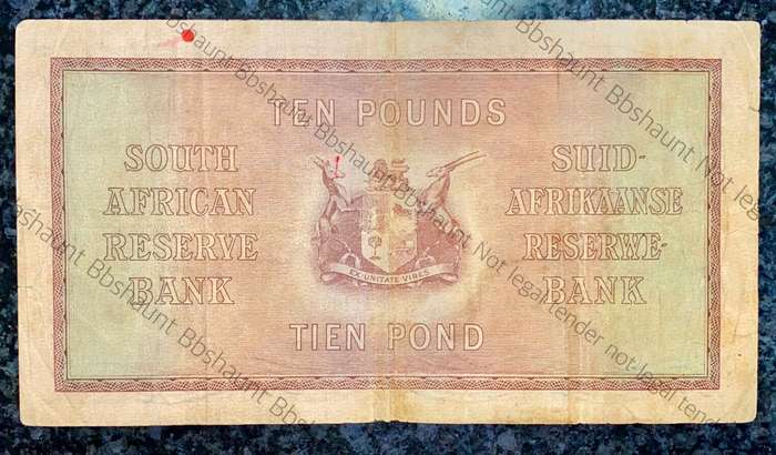 J POSTMUS 10 POUND 14TH APRIL 1943 - F1 - VAN RIEBEECK WTM E/A