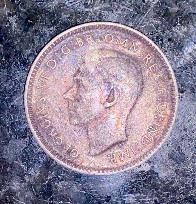AUSTRALIA SILVER 3 PENCE 1938 STERLING SILVER