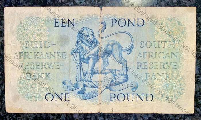 MH DE KOCK 1 POUND 29TH SEPTEMBER 1951 E/A 3RD ISSUE B87