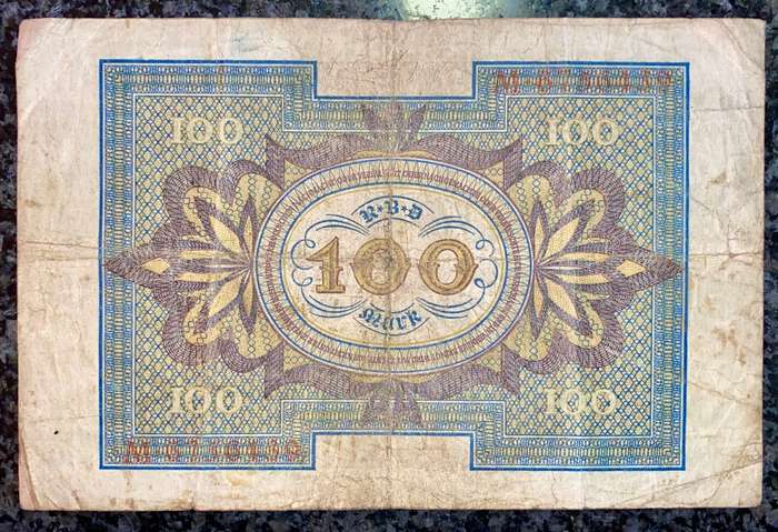 GERMANY 100 MARK 1920 RED SEAL