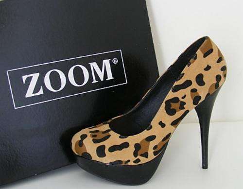 LEOPARD CHRYSTAL SHOES FROM ZOOM - SIZE: 6