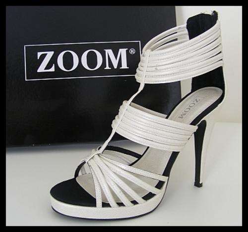 WHITE GISELA SHOES FROM ZOOM - SIZE: 6 ONLY