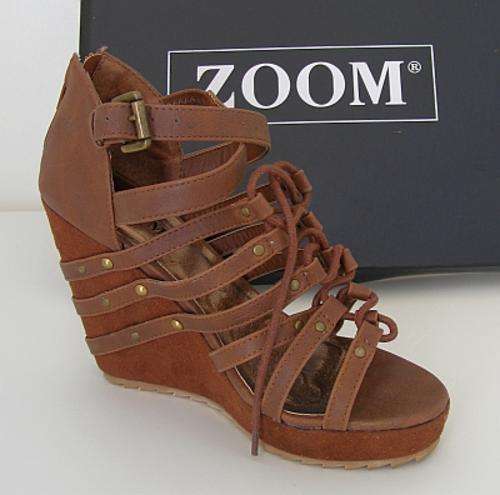 TAN AURORA SHOES FROM ZOOM - SIZE: 6