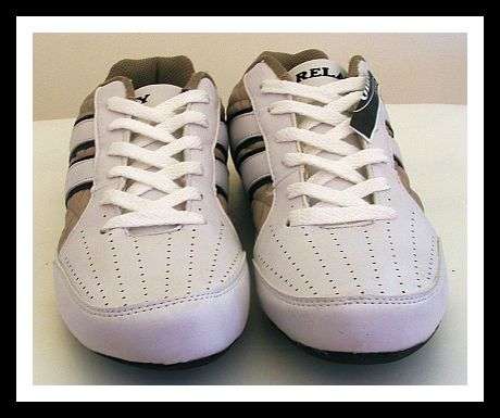 SIZE: 9 - MENS WHITE LACE CASUAL SHOES FROM MARKHAMS