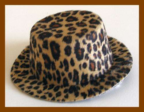 SUPER CHIC MINI HAT WITH ANIMAL PRINT DETAIL - LEOPARD