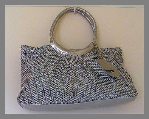 LARGE SILVER HANDBAG