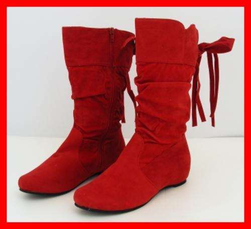 SIZE: 5 - STUNNING RED BOOTS