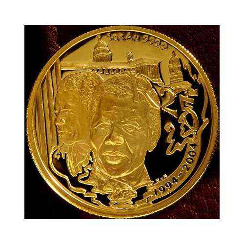 TEN YEAR DEMOCRACY MANDELA GOLD COIN