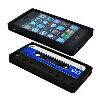 ** RETRO iPHONE 4 SILICONE TAPE / CASETTE COVER **