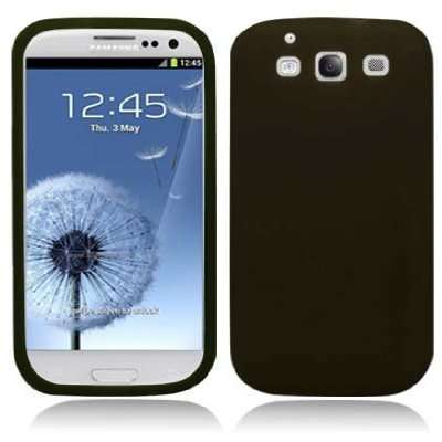** SAMSUNG GALAXY S3 SILICONE CASE / COVER - BLACK **